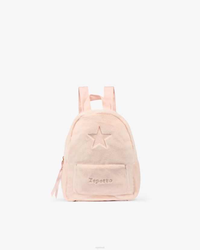 Kids Repetto Chalk Pink Star Small Backpack Accessories XDH8H0777