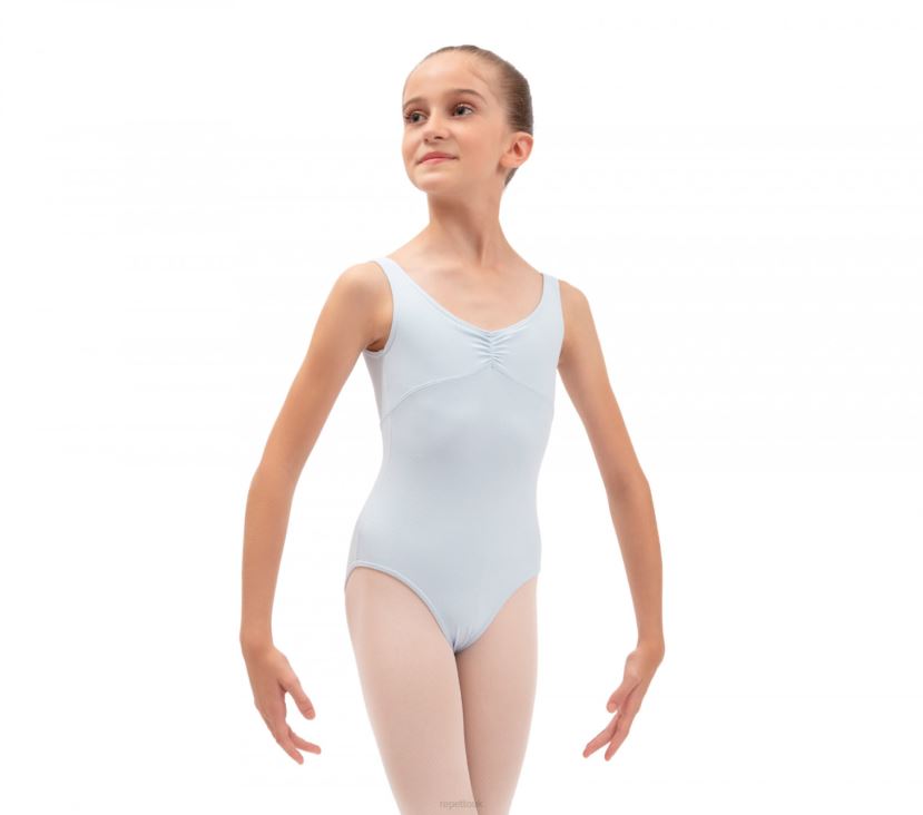 Kids Repetto Fashion Gathered Front And Back Leotard Neckline Clothing XDH8H0707