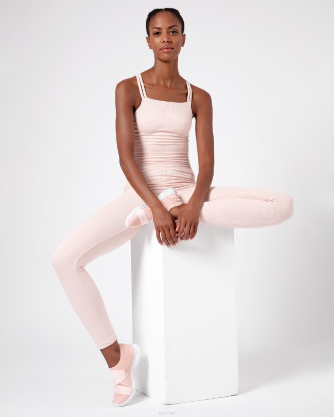 Women Repetto Petal Pink Ribbed Bra With Thin Straps Clothing XDH8H0304