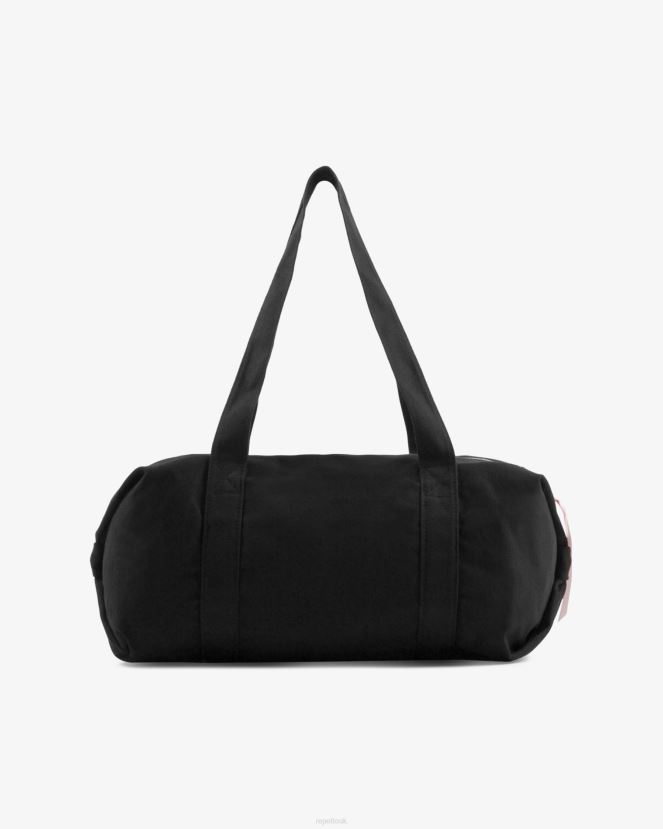 Women Repetto Black Cotton Duffle Bag Size M Accessories XDH8H0406