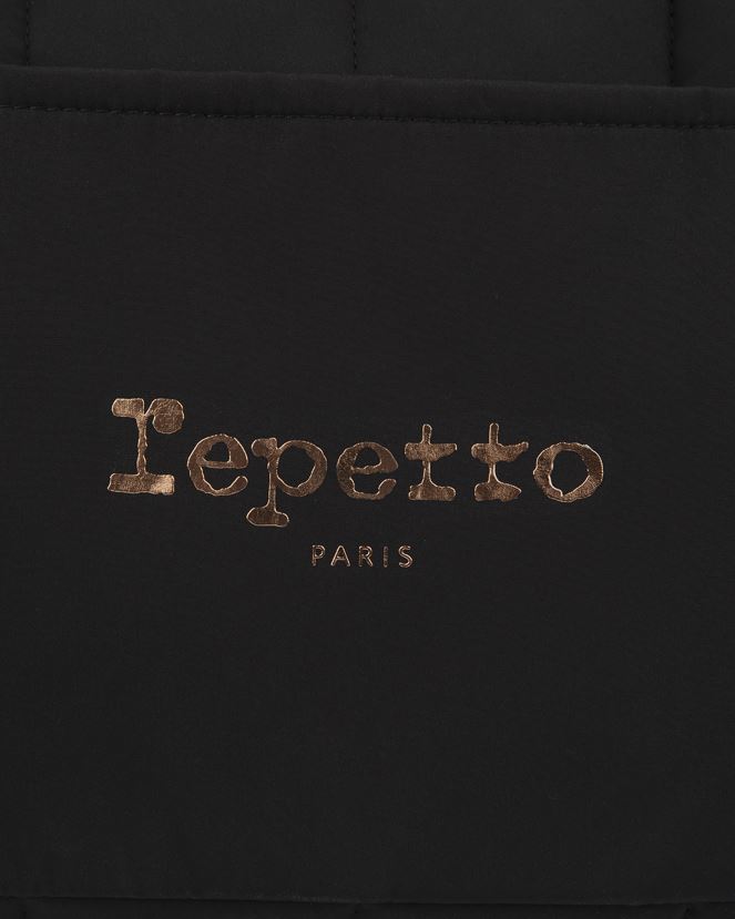 Women Repetto Black Padded Nylon Duffle Bag Size L Accessories XDH8H0417