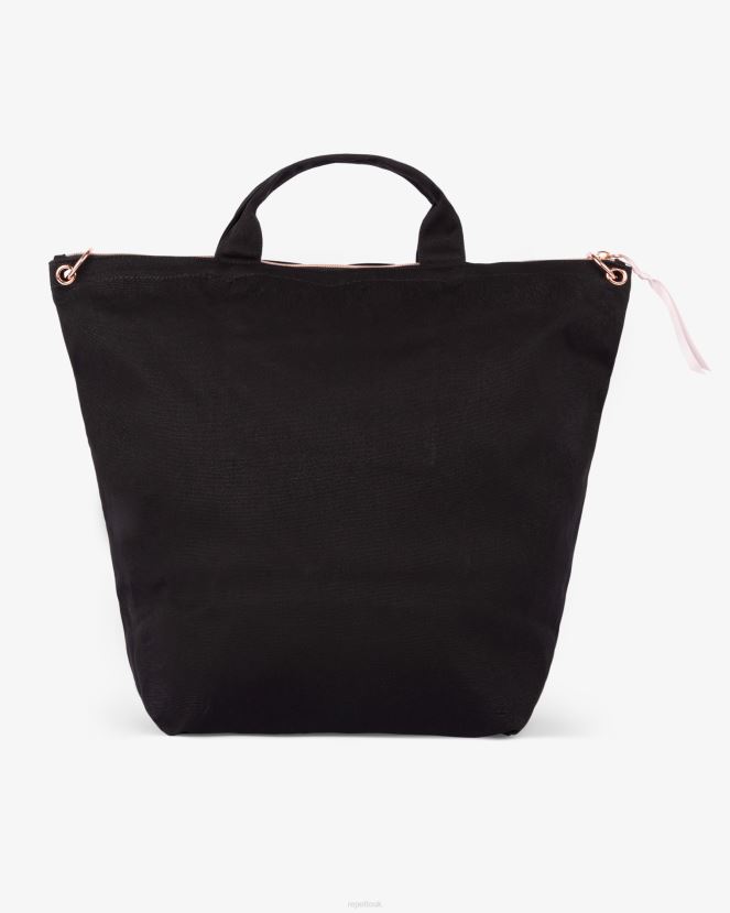 Women Repetto Black Step Crossbody Bag Accessories XDH8H0431