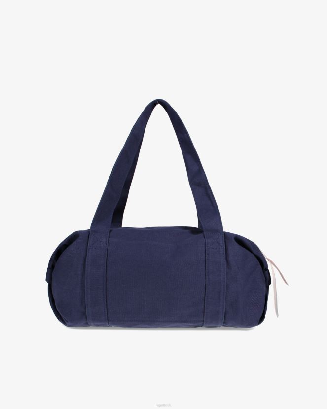 Women Repetto Midnight Blue Cotton Duffle Bag Size M Accessories XDH8H0405