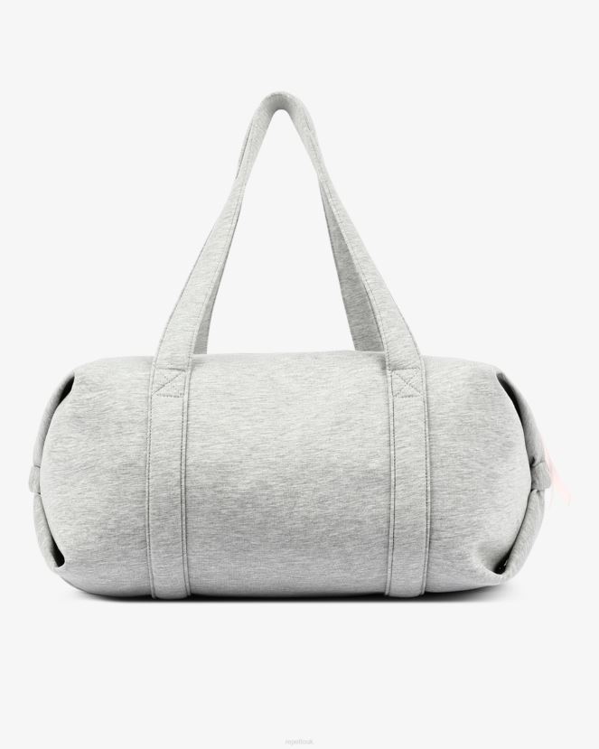 Women Repetto Mottled Light Grey Jersey Duffle Bag Size L Accessories XDH8H0410