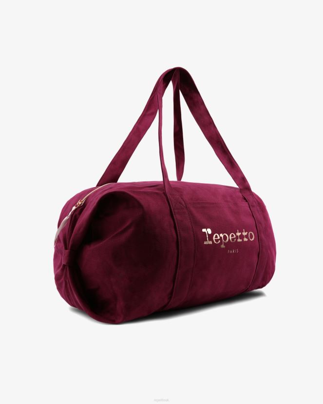 Women Repetto Nenuphar Pink Cotton Duffle Bag Size L Accessories XDH8H0414