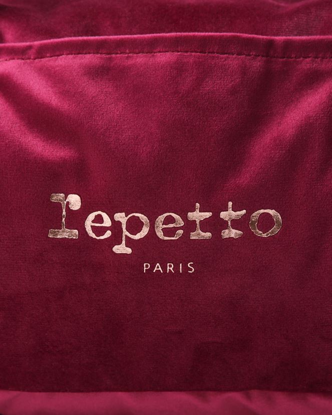 Women Repetto Nenuphar Pink Velvet Duffle Bag Size L Accessories XDH8H0415