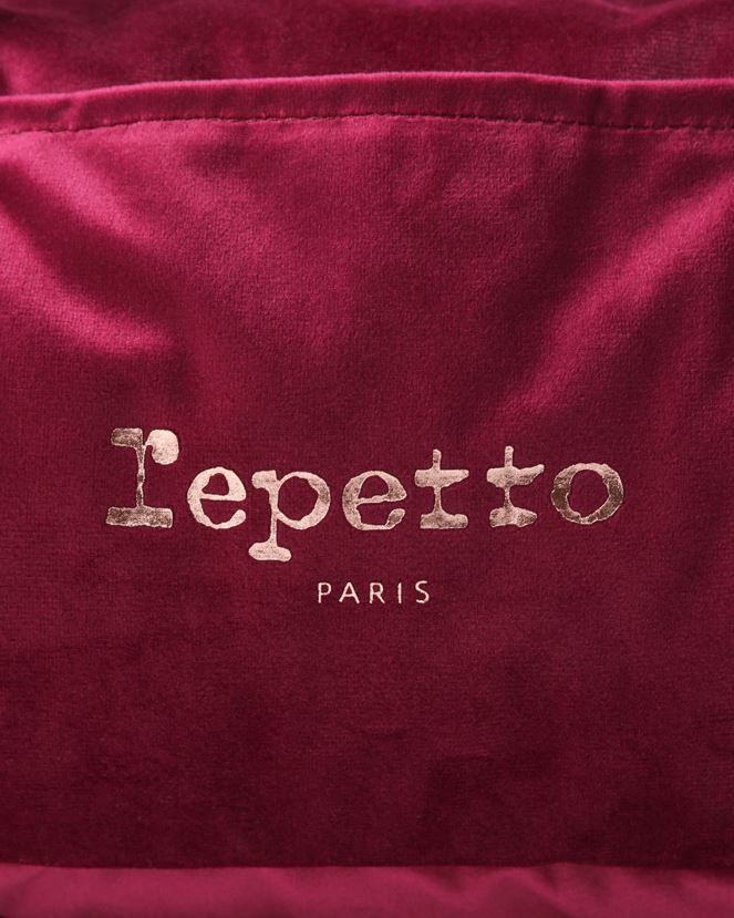 Women Repetto Nenuphar Pink Velvet Duffle Bag Size M Accessories XDH8H0403