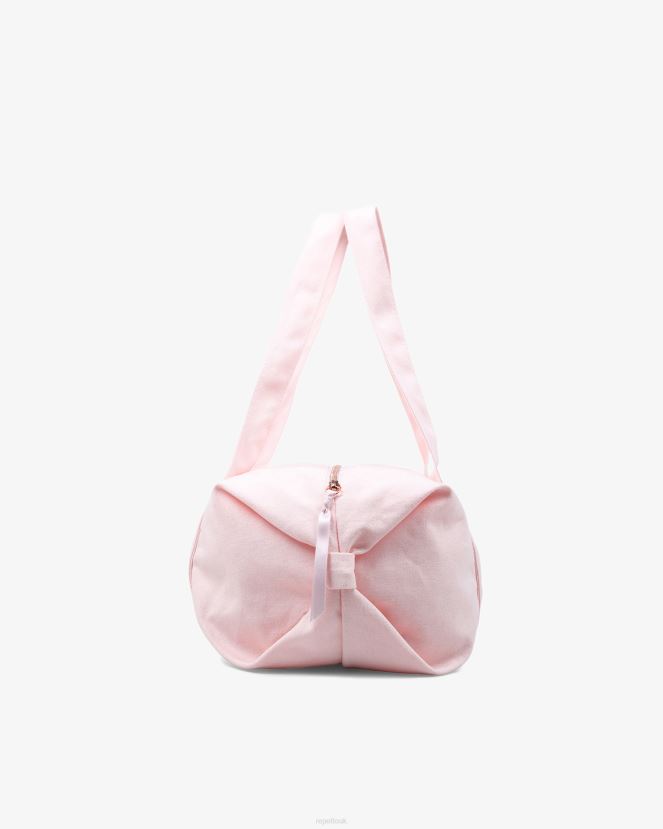 Women Repetto Pale Pink Cotton Duffle Bag Size M Accessories XDH8H0400