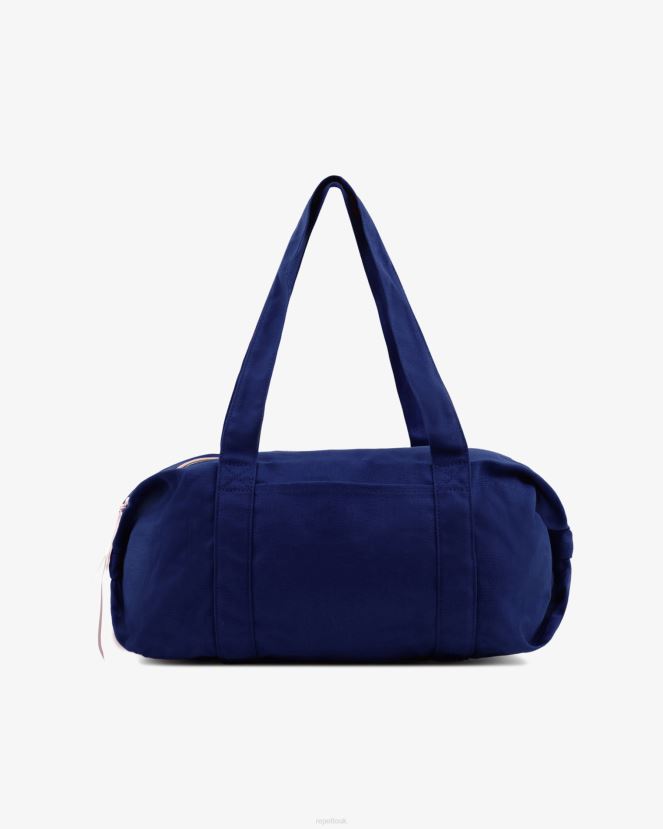 Women Repetto Petrol Blue Cotton Duffle Bag Size M Accessories XDH8H0404
