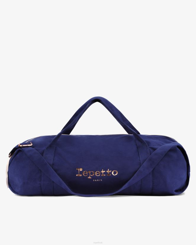Women Repetto Petrol Blue Cotton Duffle Bag Size Xl Accessories XDH8H0420