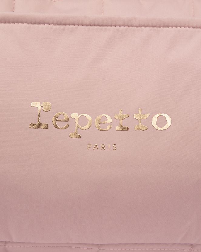 Women Repetto The Pink Padded Nylon Duffle Bag Size L Accessories XDH8H0411