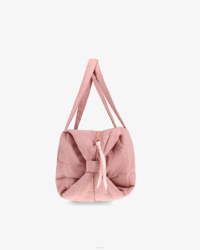 Women Repetto The Pink Padded Nylon Duffle Bag Size M Accessories XDH8H0401
