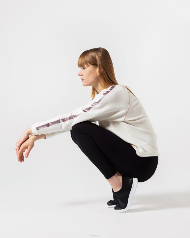 Women Repetto Ivory White Graphic Sweatshirt Clothing XDH8H0365