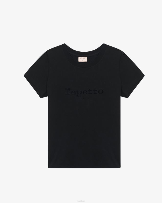 Women Repetto Black T-Shirt Clothing XDH8H0343