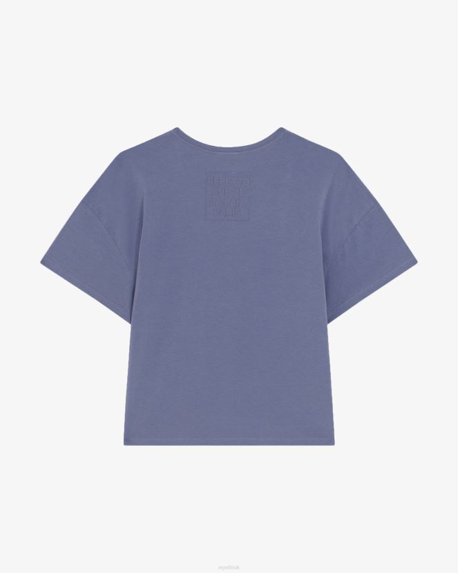 Women Repetto Midnight Blue Rue De La Paix T-Shirt Clothing XDH8H0315