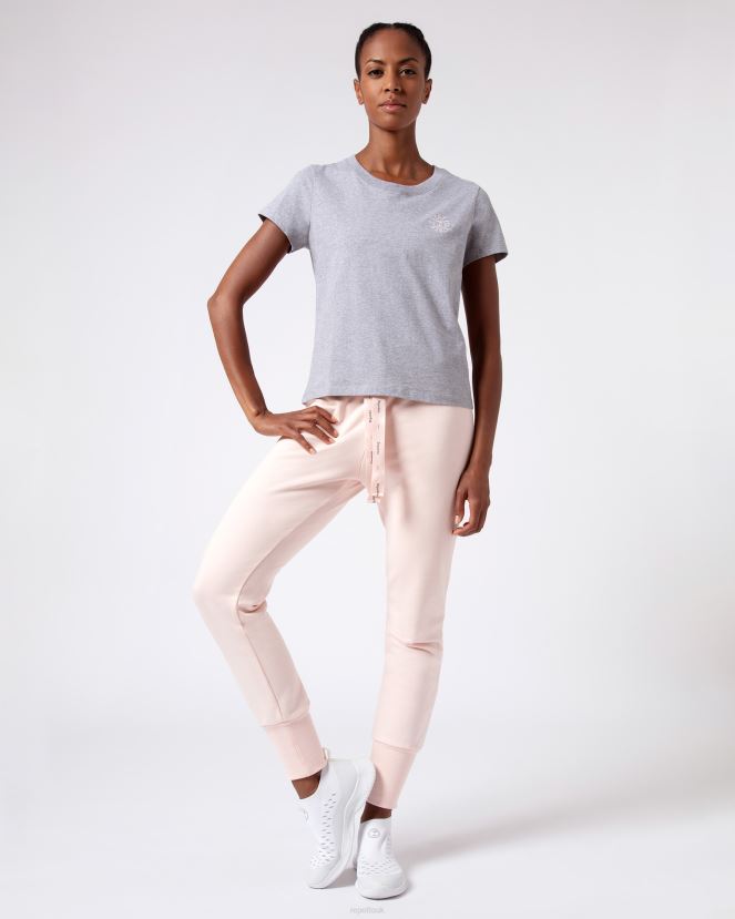 Women Repetto Mottled Light Grey R Logo T-Shirt Clothing XDH8H0316