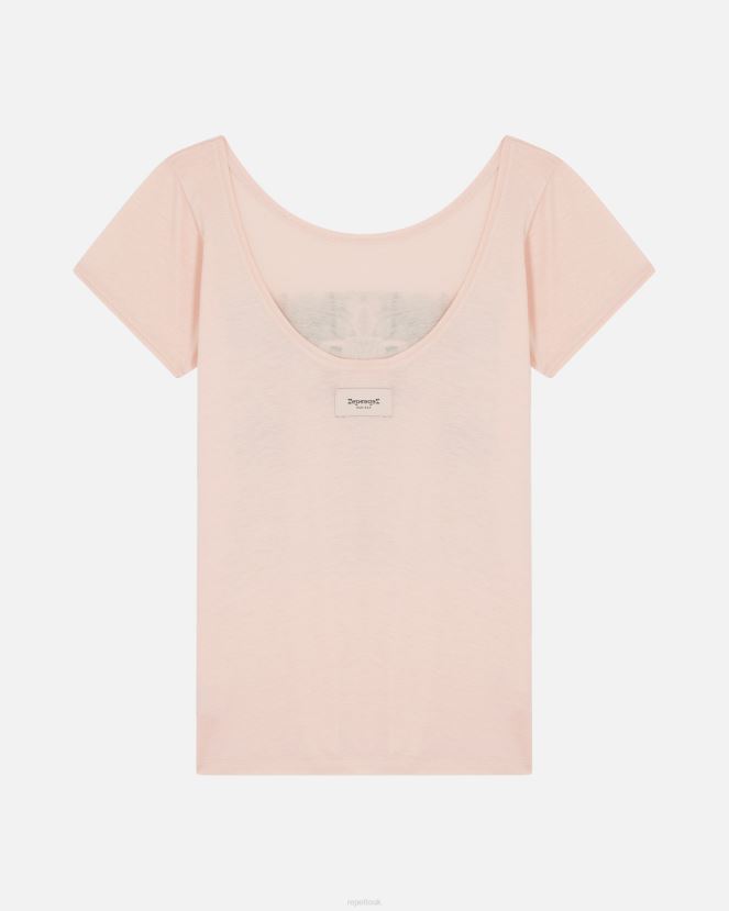 Women Repetto Nude Pink Urban Ballet T-Shirt Clothing XDH8H0346