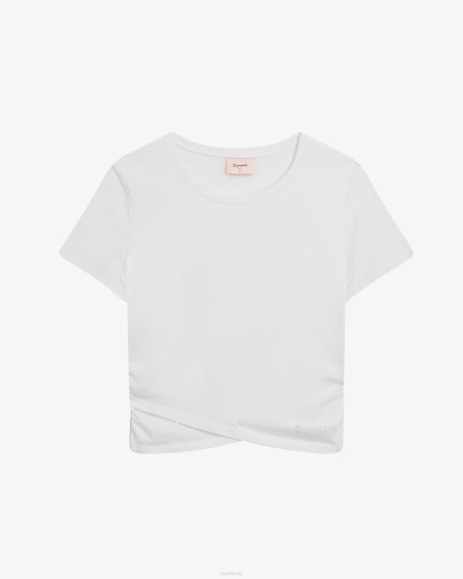 Women Repetto White Top With Draped Effect Clothing XDH8H0334