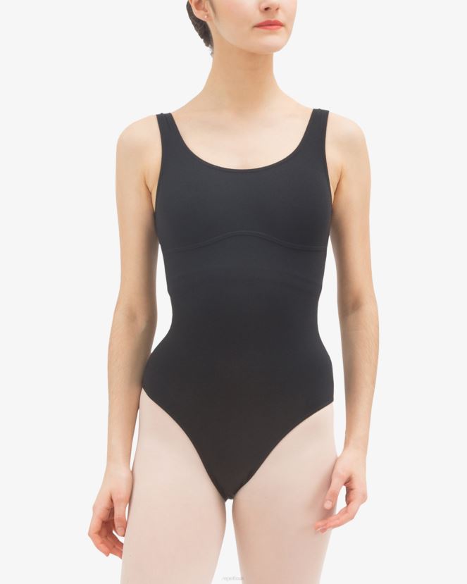 Women Repetto Black Large Straps Leotard Clothing XDH8H0477