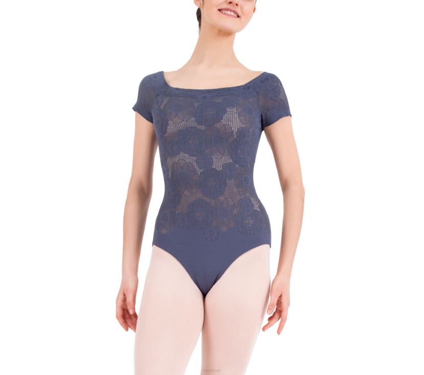 Women Repetto Fashion Short Sleeves Lace Leotard Clothing XDH8H0468