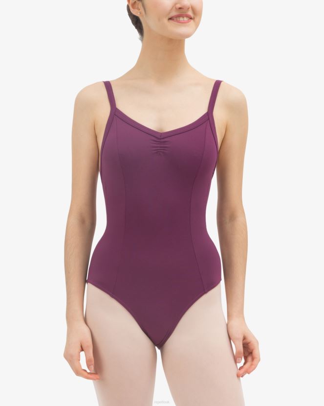 Women Repetto Fig Gathered Front Leotard Clothing XDH8H0456