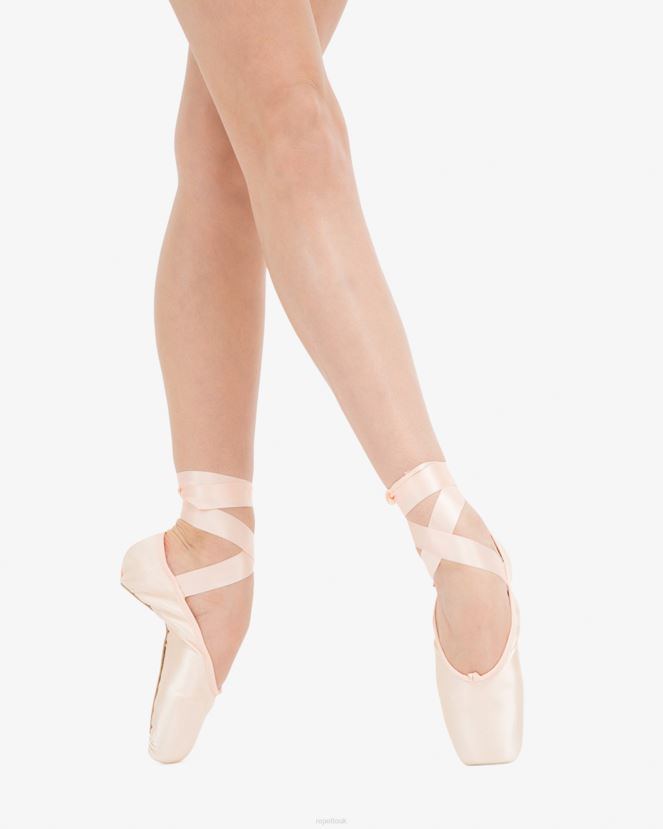 Women Repetto Salmon Melon Carlotta Pointe Shoes - Medium Box Hard Sole Footwear XDH8H0573