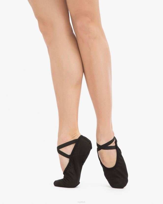 Women Repetto Black Professional Soft Ballet Shoes With Split Sole Footwear XDH8H0599