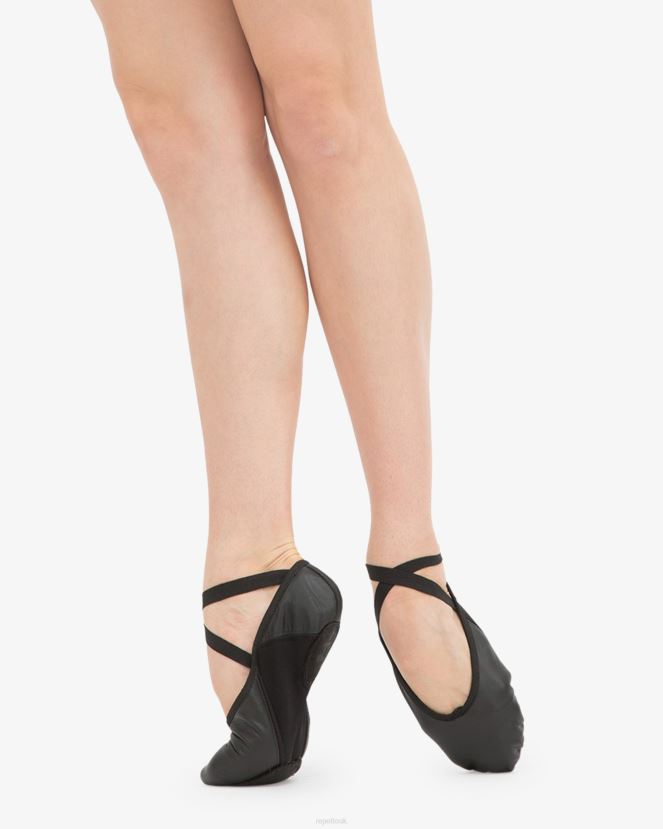 Women Repetto Black Professional Soft Ballet Shoes With Split Sole Footwear XDH8H0600