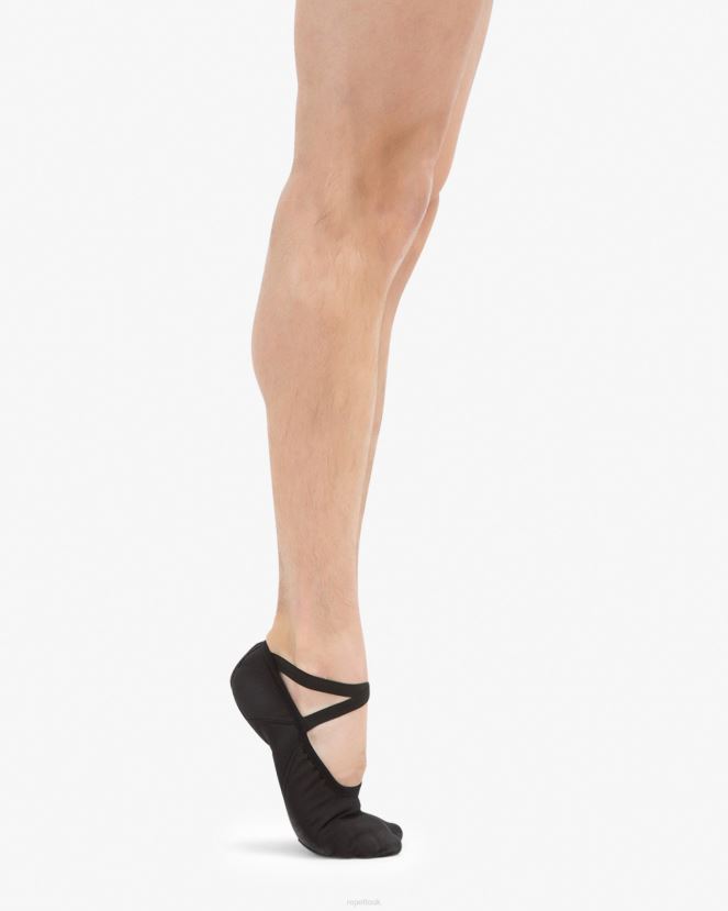 Women Repetto Black Professional Soft Ballet Shoes With Split Sole (Large Width) Footwear XDH8H0607