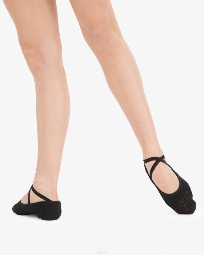Women Repetto Black Soft Ballet Shoes Dance F.I.T Footwear XDH8H0610