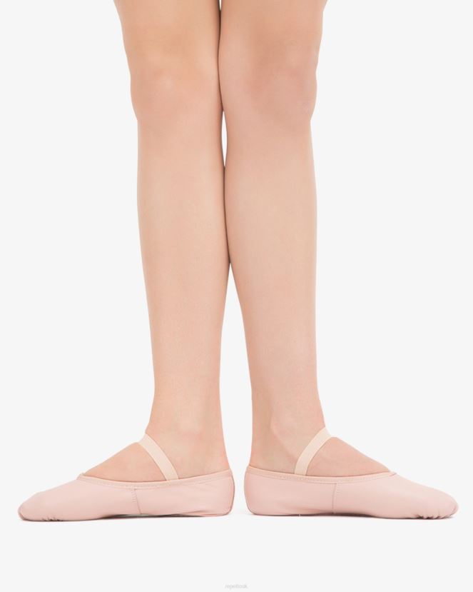 Women Repetto Pale Pink Soft Ballet Shoes With Full Sole Footwear XDH8H0587