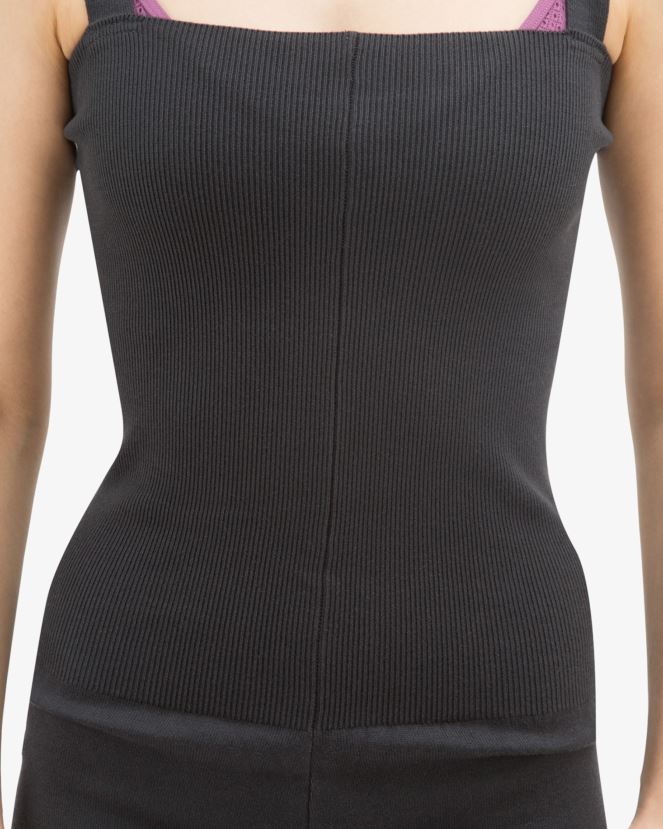 Women Repetto Anthracite Grey Jumpsuit With Large Straps Clothing XDH8H0530