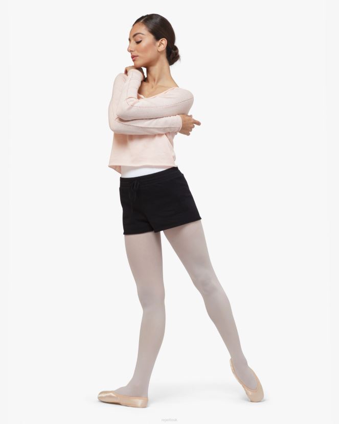 Women Repetto Black Warm-Up Shorts Clothing XDH8H0533