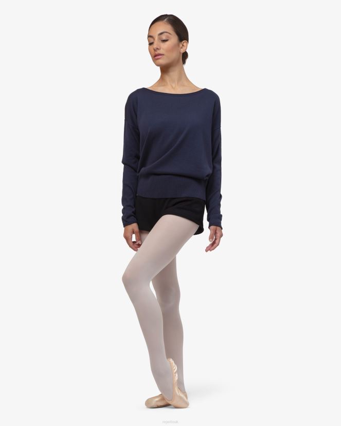 Women Repetto Midnight Blue Warm-Up Pull Over Clothing XDH8H0516