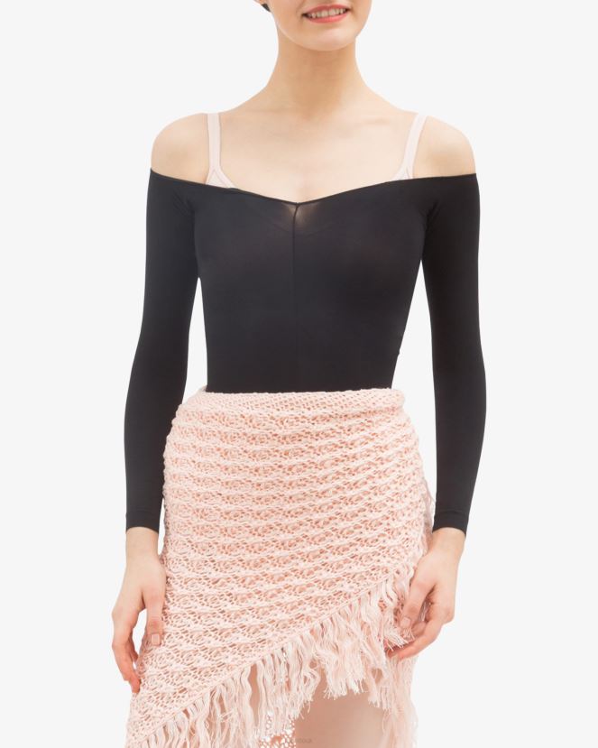 Women Repetto Petal Pink Knit Shawl With Fringes Clothing XDH8H0537