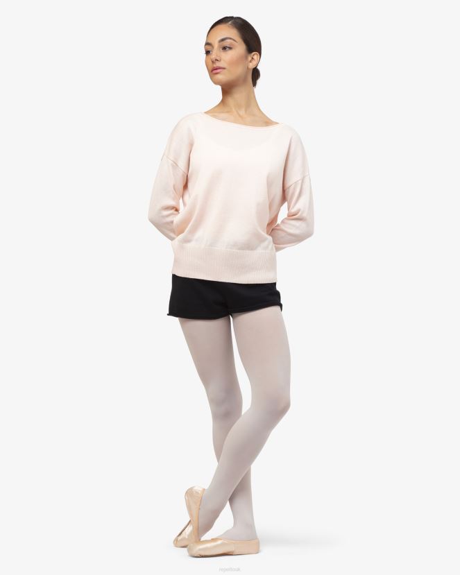 Women Repetto Petal Pink Warm-Up Pull Over Clothing XDH8H0517