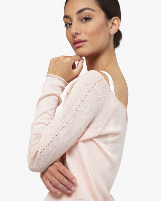 Women Repetto Petal Pink Warm-Up Top Clothing XDH8H0518