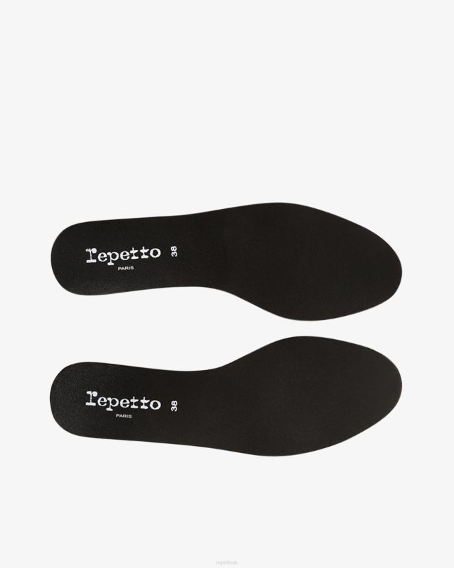 Women Repetto Black Mythical Rubber Removale Insole Accessories XDH8H0262