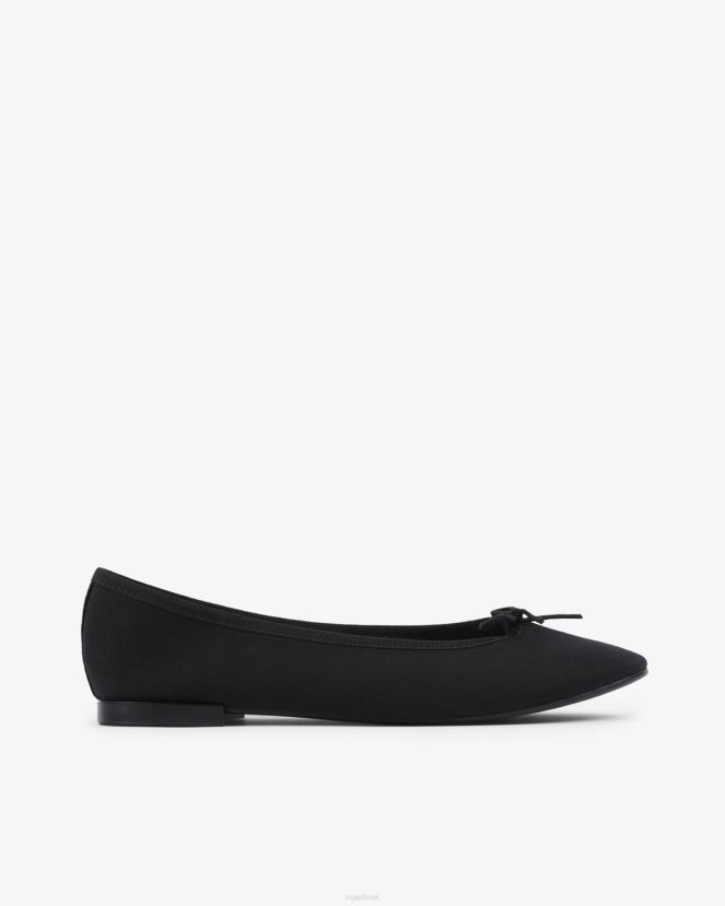 Women Repetto Black High Cendrillon Ballerinas - Vegan Footwear XDH8H0144