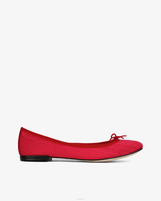Women Repetto Raspberry Pink And Flammy Red Cendrillon Ballerinas - Satin Footwear XDH8H052