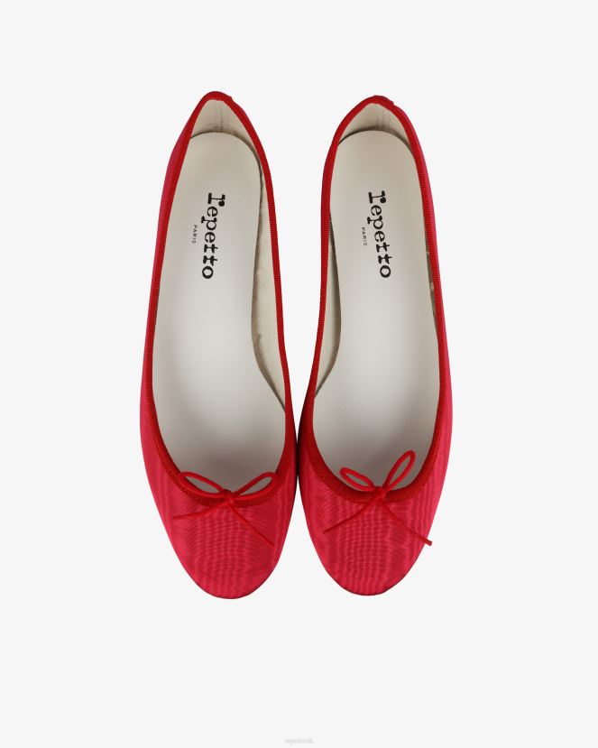 Women Repetto Raspberry Pink And Flammy Red Cendrillon Ballerinas - Satin Footwear XDH8H052