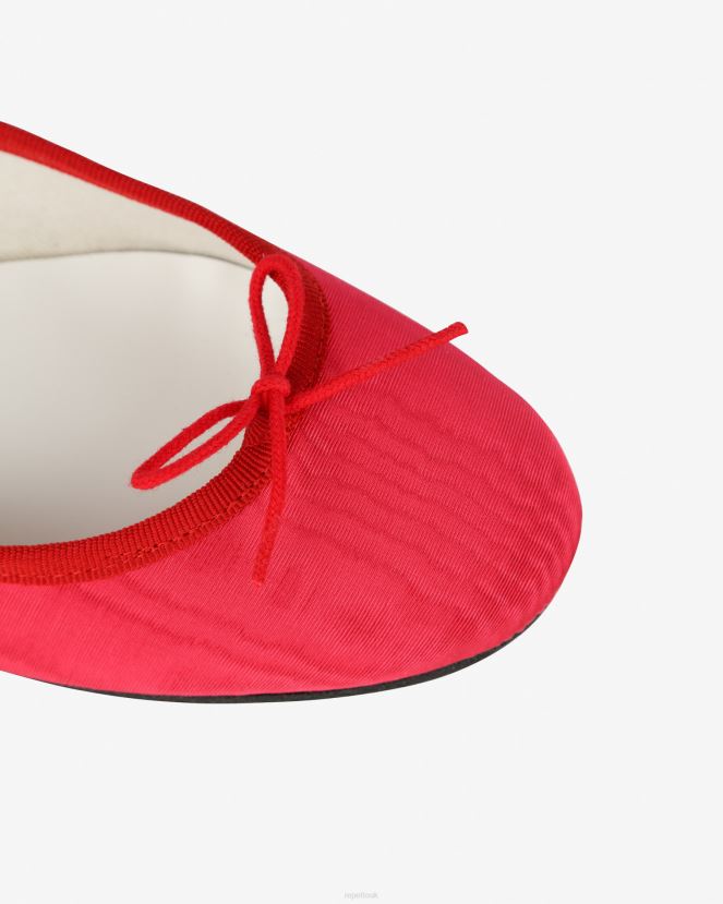 Women Repetto Raspberry Pink And Flammy Red Cendrillon Ballerinas - Satin Footwear XDH8H052