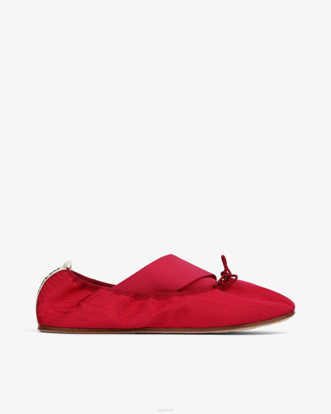 Women Repetto Raspberry Pink Gianna Ballerinas - Satin Footwear XDH8H026