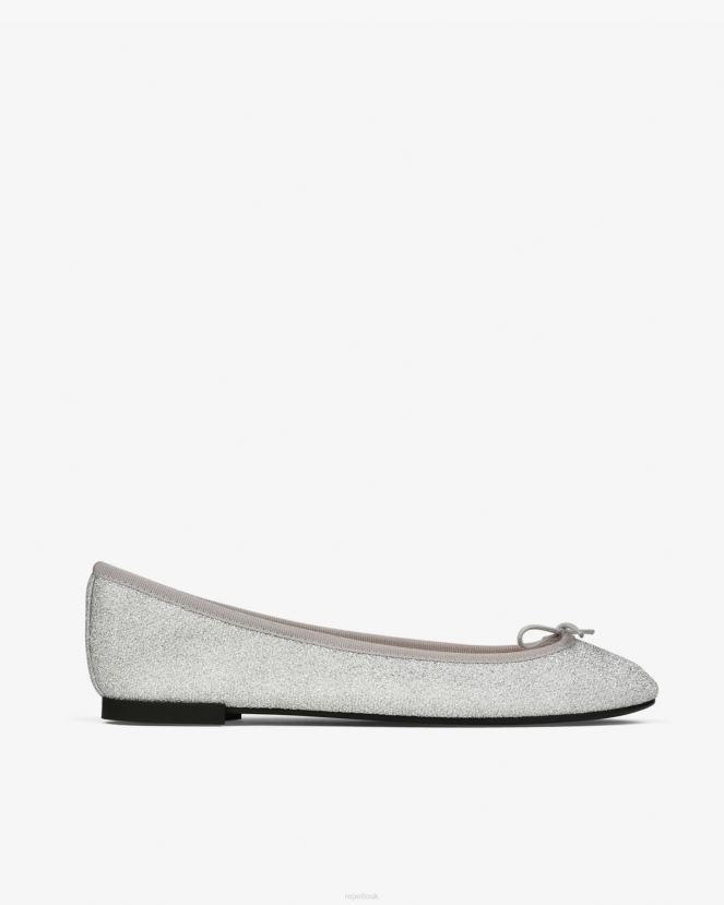 Women Repetto Silver Cendrillon Ballerinas - Vegan - Shiny Footwear XDH8H087