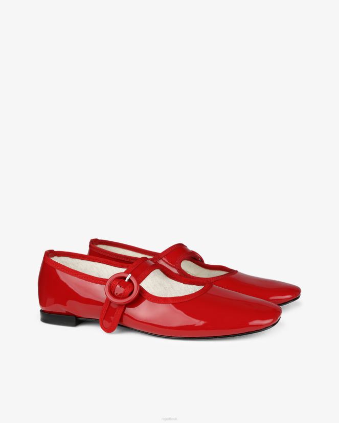 Women Repetto Flammy Red Georgia Mary Janes Footwear XDH8H0158