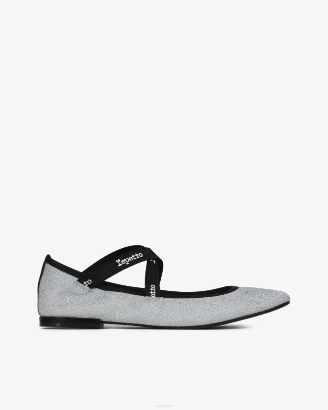 Women Repetto Silver Joana Mary Janes - Shiny Footwear XDH8H0161
