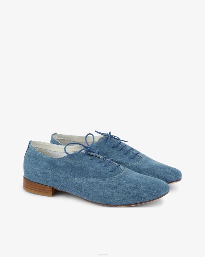 Women Repetto Everest Blue Zizi Oxford Shoe Footwear XDH8H0261