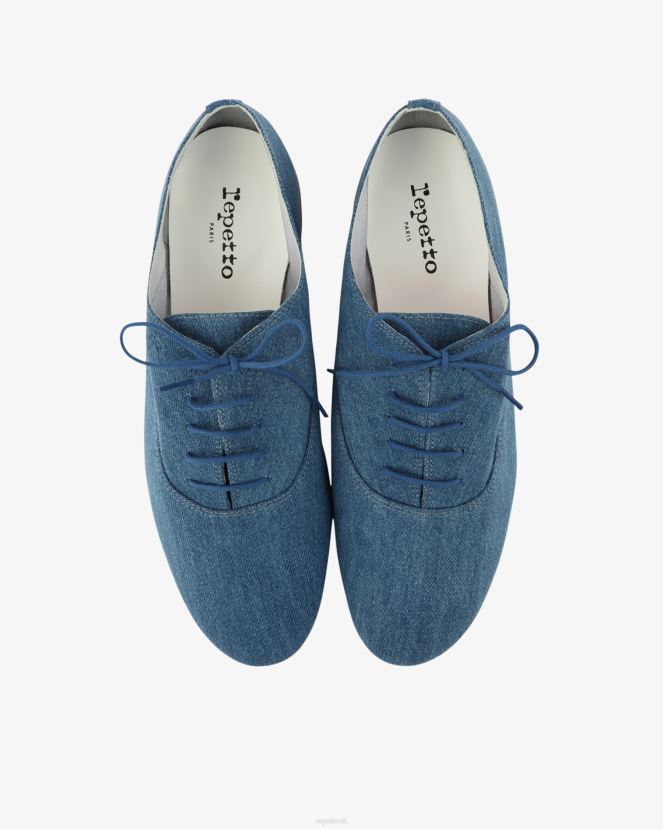 Women Repetto Everest Blue Zizi Oxford Shoe Footwear XDH8H0261