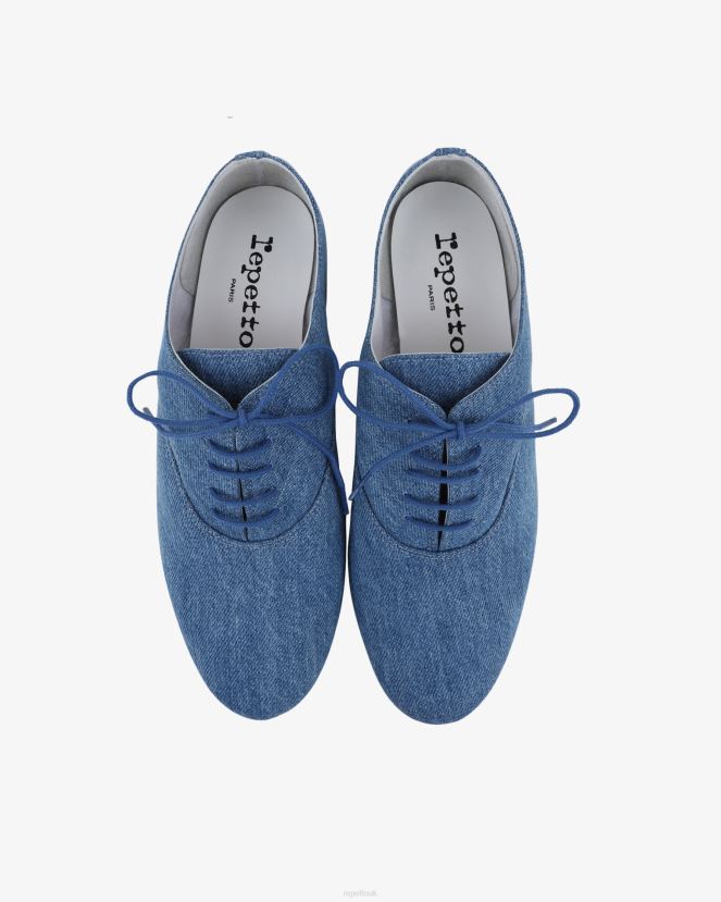 Women Repetto Everest Blue Zizi Oxford Shoes Footwear XDH8H0211