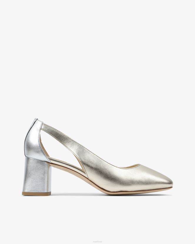 Women Repetto Light Gold And Silver Terry Pumps Footwear XDH8H0236